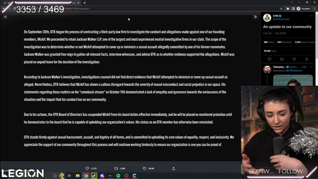 Wolfabelle on why she would feel off on OTK