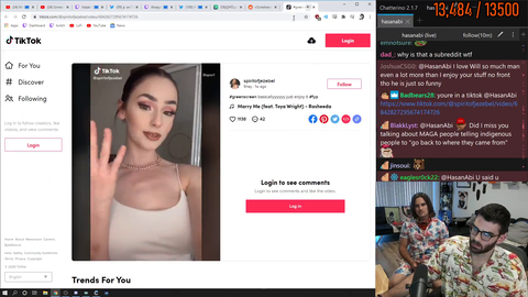 Hasan Gets a TikTok Message