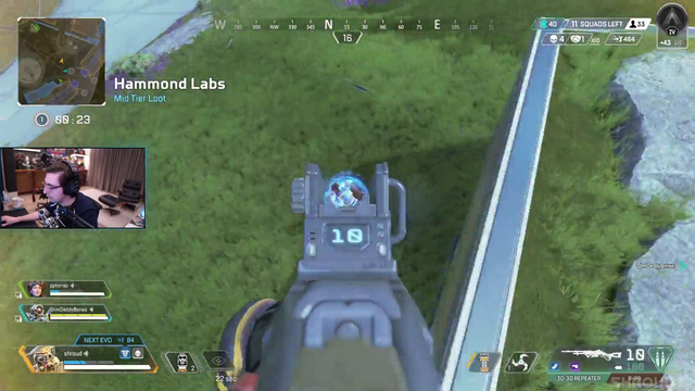 Shroud hits an insane Apex Legends clip on his first day back