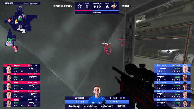 WOOD7 calculated 3rd shot miss