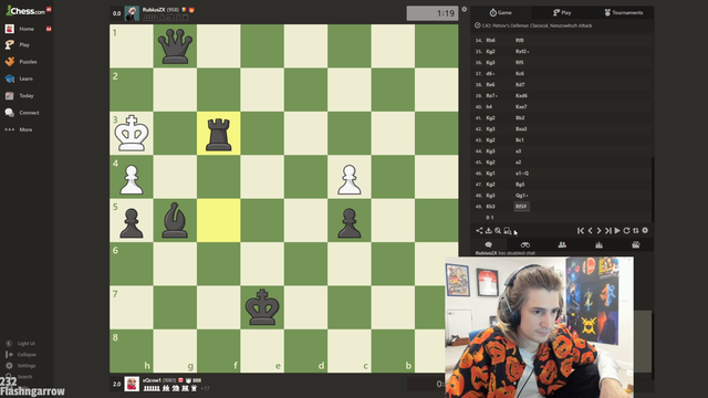xQcOW - adept congratulates xqc on the chess win