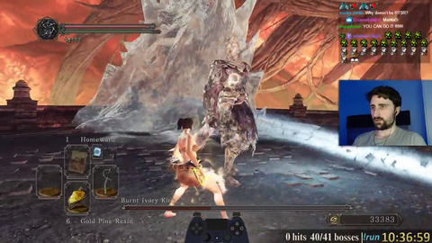 Otzdarva loses DS2 all bosses no hit run at the last boss for the 2nd time