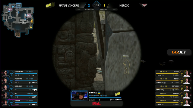 s1mple insane 3k in the 4th round of major