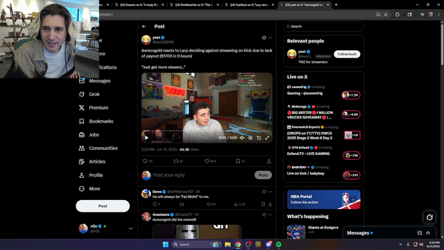 xQc says the reason Lacy didn’t get paid much is because Kick’s anti bot system caught him viewbotting so he wasn’t paid for the bot views