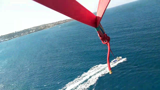 German Streamer streams parasailing in Greece