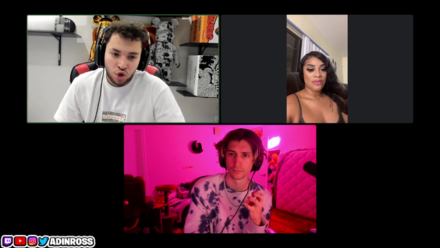 xQc and Adin Freeze on E-Date