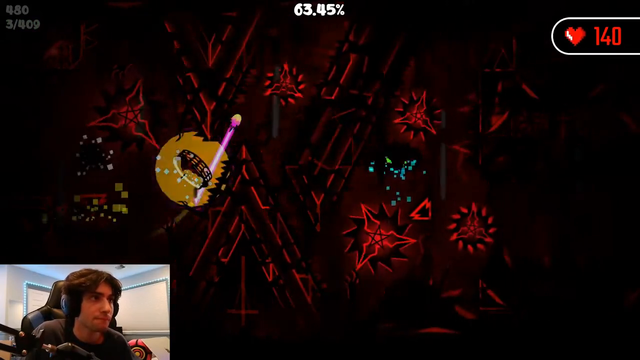 Doggie dies at 97% for a 2nd time on "GRIEF", a level set to be the hardest ever completed in Geometry Dash. He has spent two years and over 430,000 attempts grinding to beat this this level.