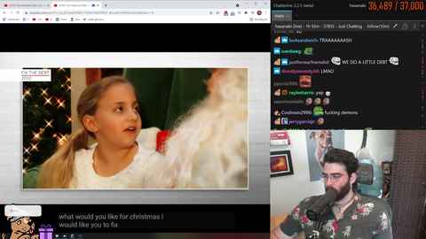 Hasan calls out dumbass baby