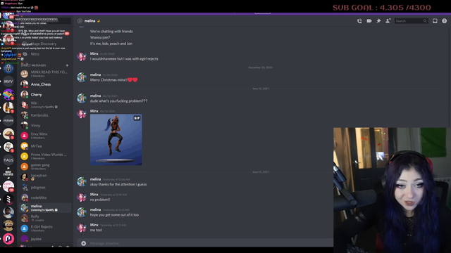 Minx gloats about DMs she sent to Melina, imitates Melina