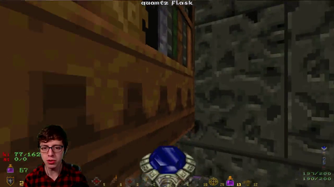 Streamer shows demon dog on stream.