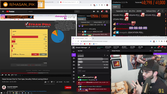 Hasan's accidental gender norm joke