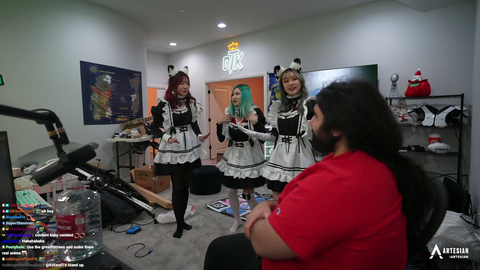 Esfand's maids morph into Esfand's cheerleaders