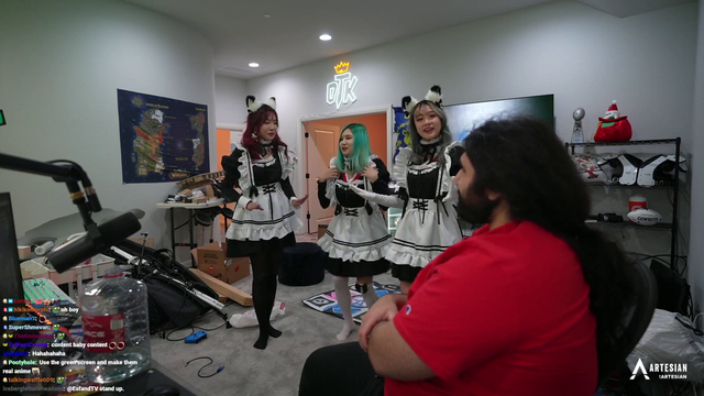 Esfand's maids morph into Esfand's cheerleaders