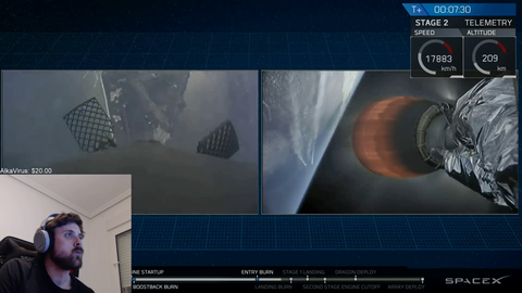 Elon Musk phones forsen on skype regarding the rocket issue