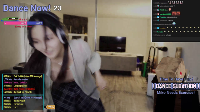 Miko doesn't realize she's switched off music....