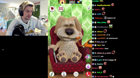 xQc rolled by dog