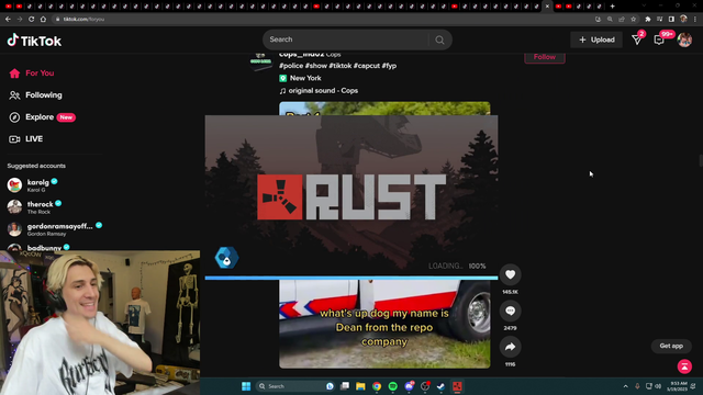 xQc's TikTok algorithm is on point