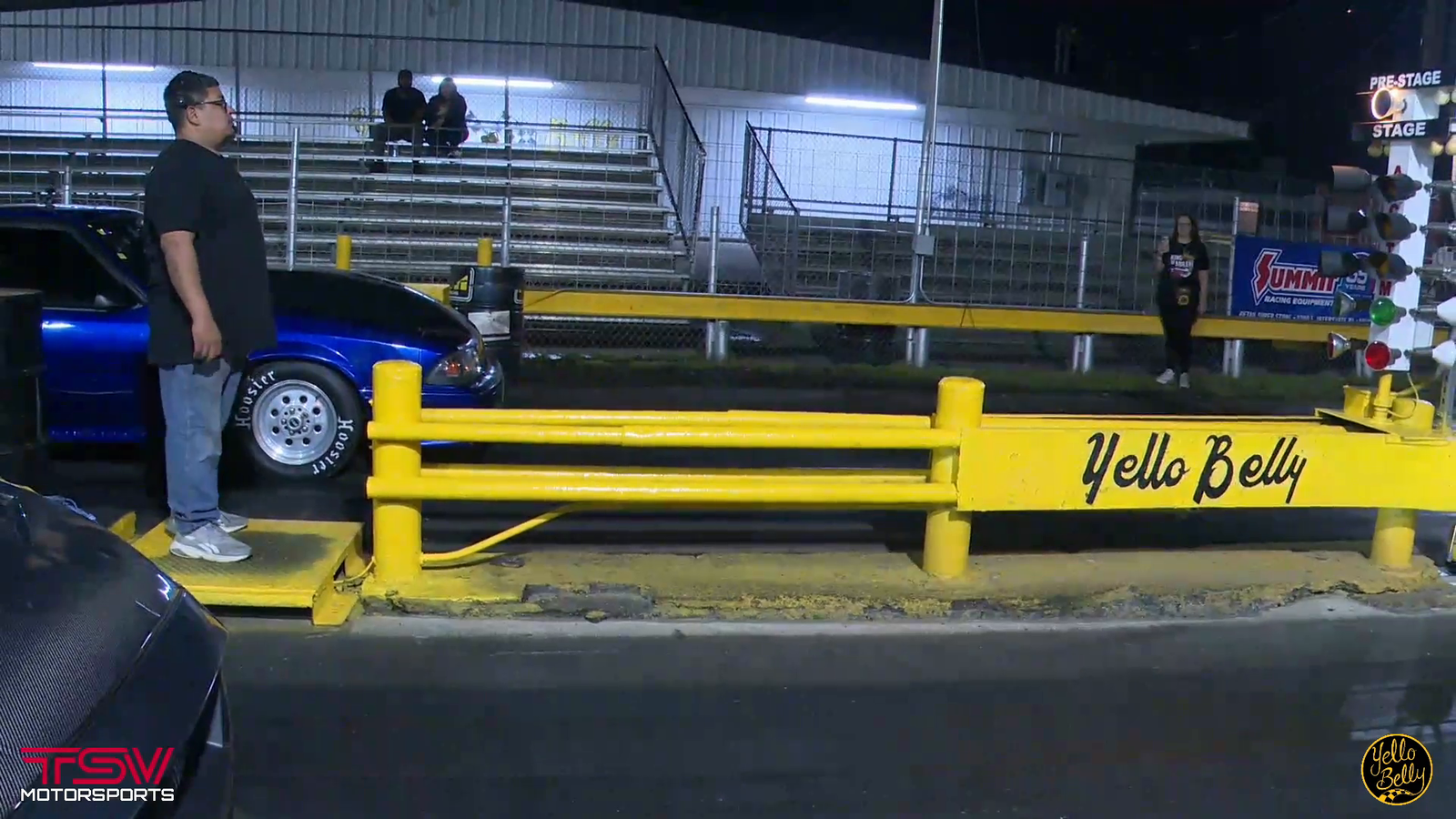 Drag racing gone wrong (both drivers are okay)