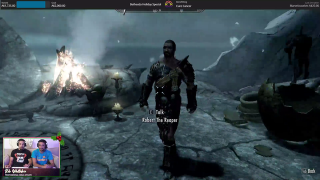 Robert Whittaker watches his NPC clone sacrifice himself for the quest (Skyrim)