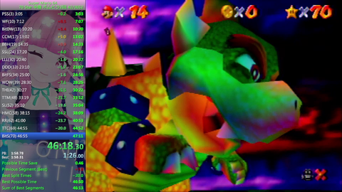 New Mario 64 70 Star WR by Parsee, first Japanese runner to have 70 WR in 7 years!