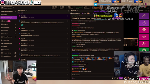 Ricegum announces that he's moving to RUMBLE! (Also leaks that his kick contract said that he needs to gamble)