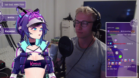 Fish randomly appears behind Hart during Lewdcast
