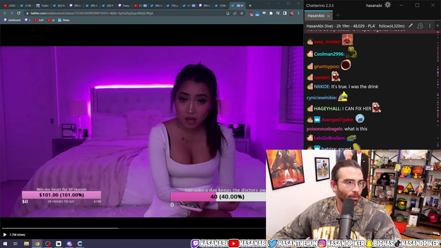 Hasan getting desperate after new rev split