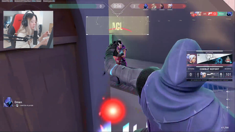 JasonR in a valo lobby with a girl streamer and her bf (after the incident)