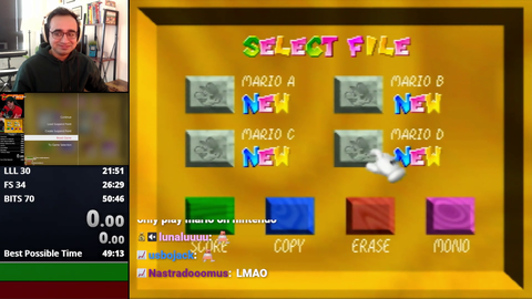 Super Mario 64 Speedrunner accused of cheating on stream before speedrun race