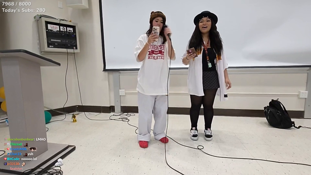 ExtraEmily karaoke night at streamer university
