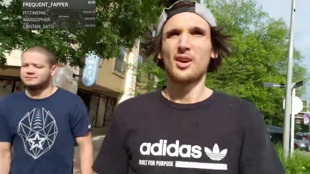 Mitch and Erobb encounter a "hot as fuck girl" with her dog on the street