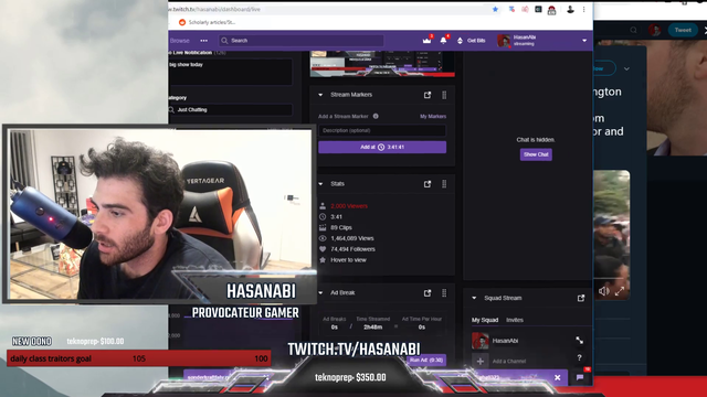 Hasan discovers popout chat