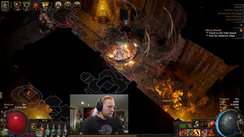 Quin loses his hardcore PoE character due to awful servers