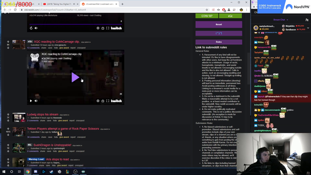 Train reacts to xQc reacting to CohhCarnage clip.