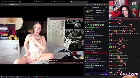 Zoil gets his name write on a female streamer her arm