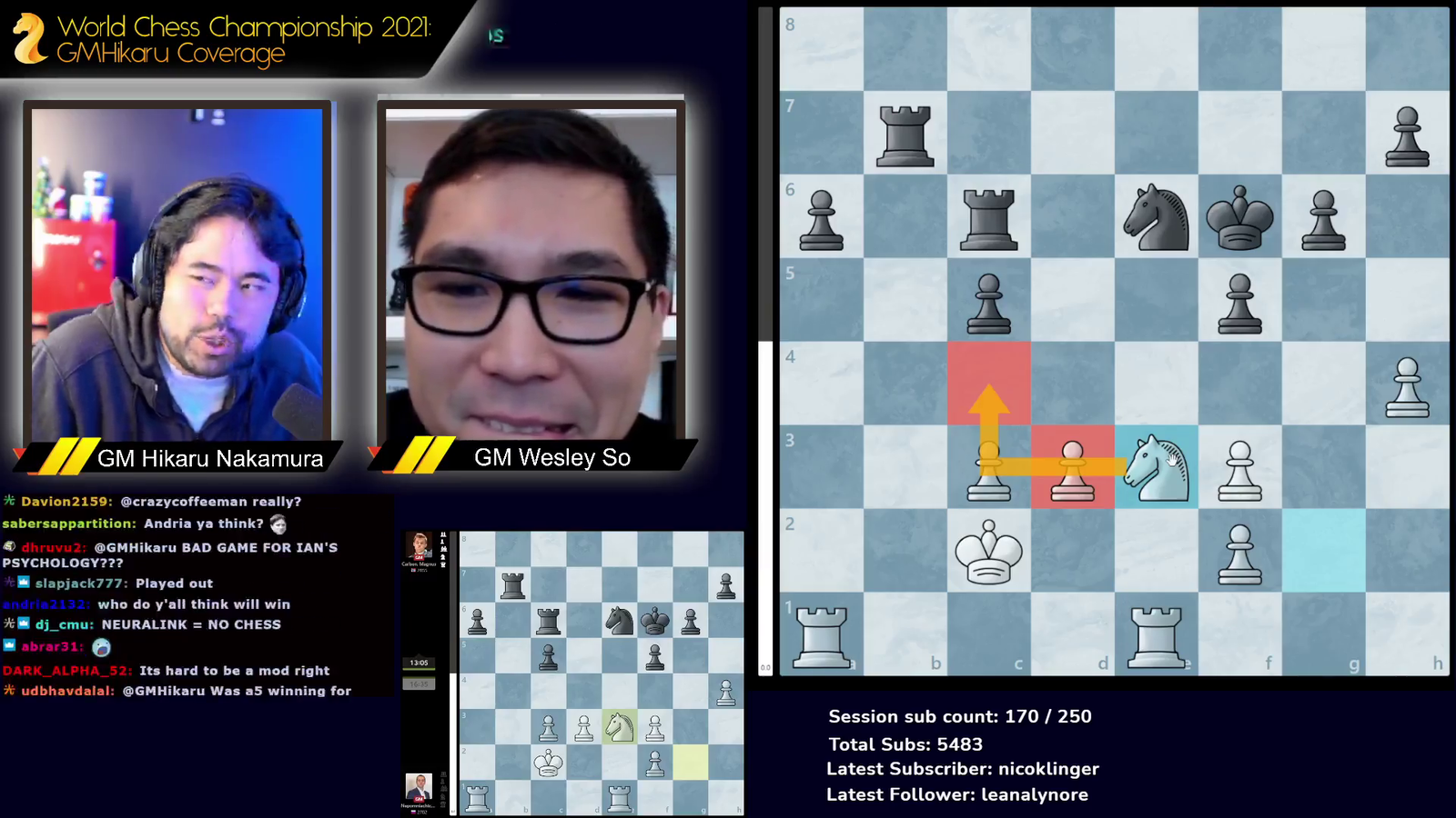 GM Hikaru Nakamura and GM Wesley So blunder at the same time