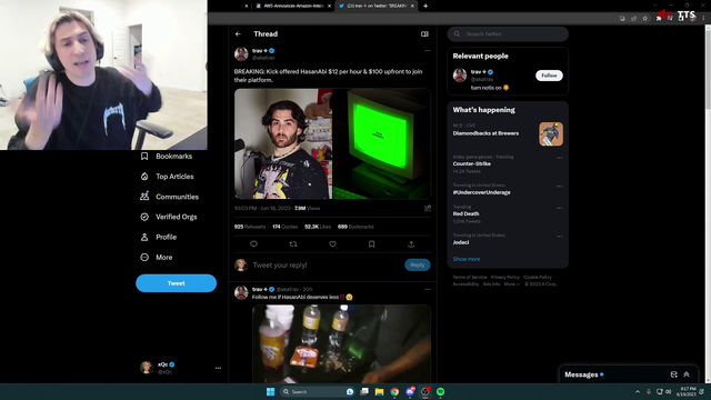 Hasan doesn't even consider signing a deal with Kick