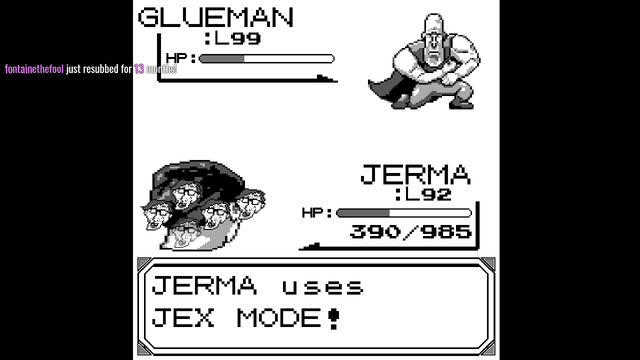 Jerma finishing off Glueman
