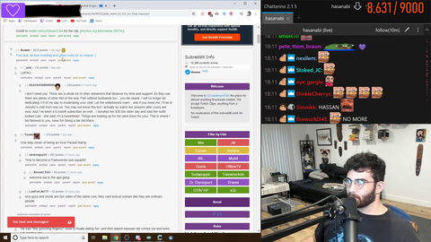 Hasan reaction to Jades moderator