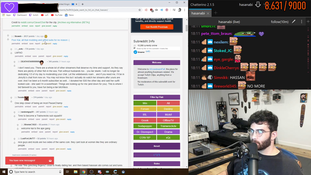 Hasan reaction to Jades moderator