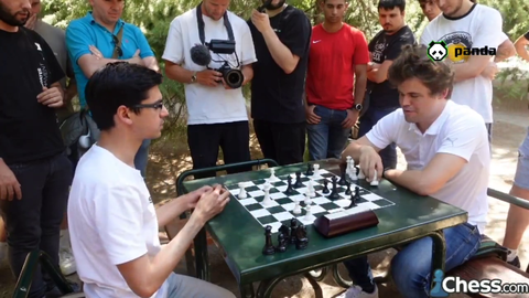 Intense battle between Anish Giri and Magnus Carlsen