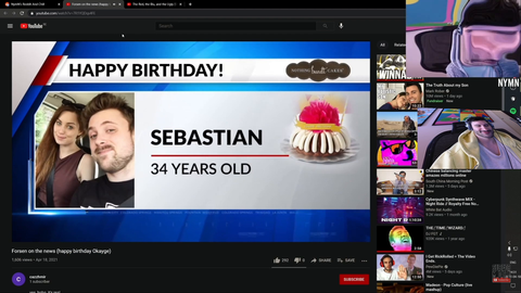 nymn likes forsen so much he reacts to his clip twice