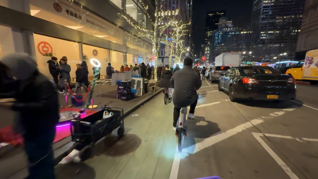 Emily lost her balance while riding a bike