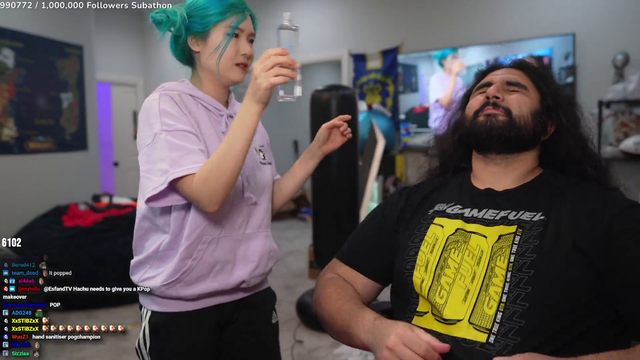 Esfand gets oiled up