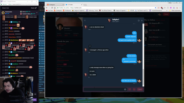 Greek tries to roast Tyler on twitter
