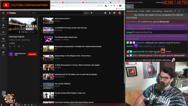 While watching Top Gear Hasan gets Rickrolled