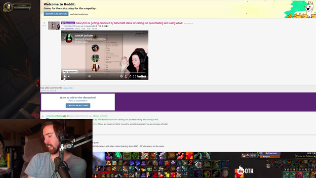 Asmongold on the type of people trying to cancel Kacey