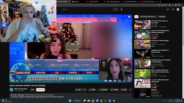 XQC on Nadia ban