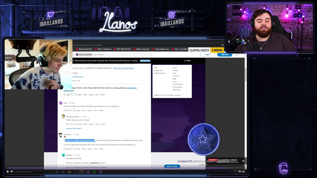 Ibai response to xQc asking if he is invited to Ibai's IRL Karts Tournament with Streamers