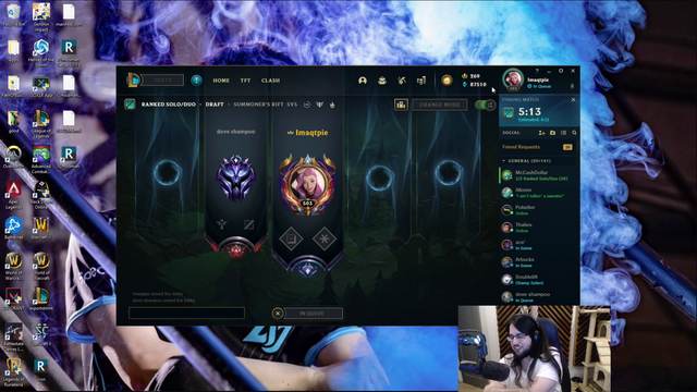 Imaqtpie wants to learn from a high ranked Valorant pro